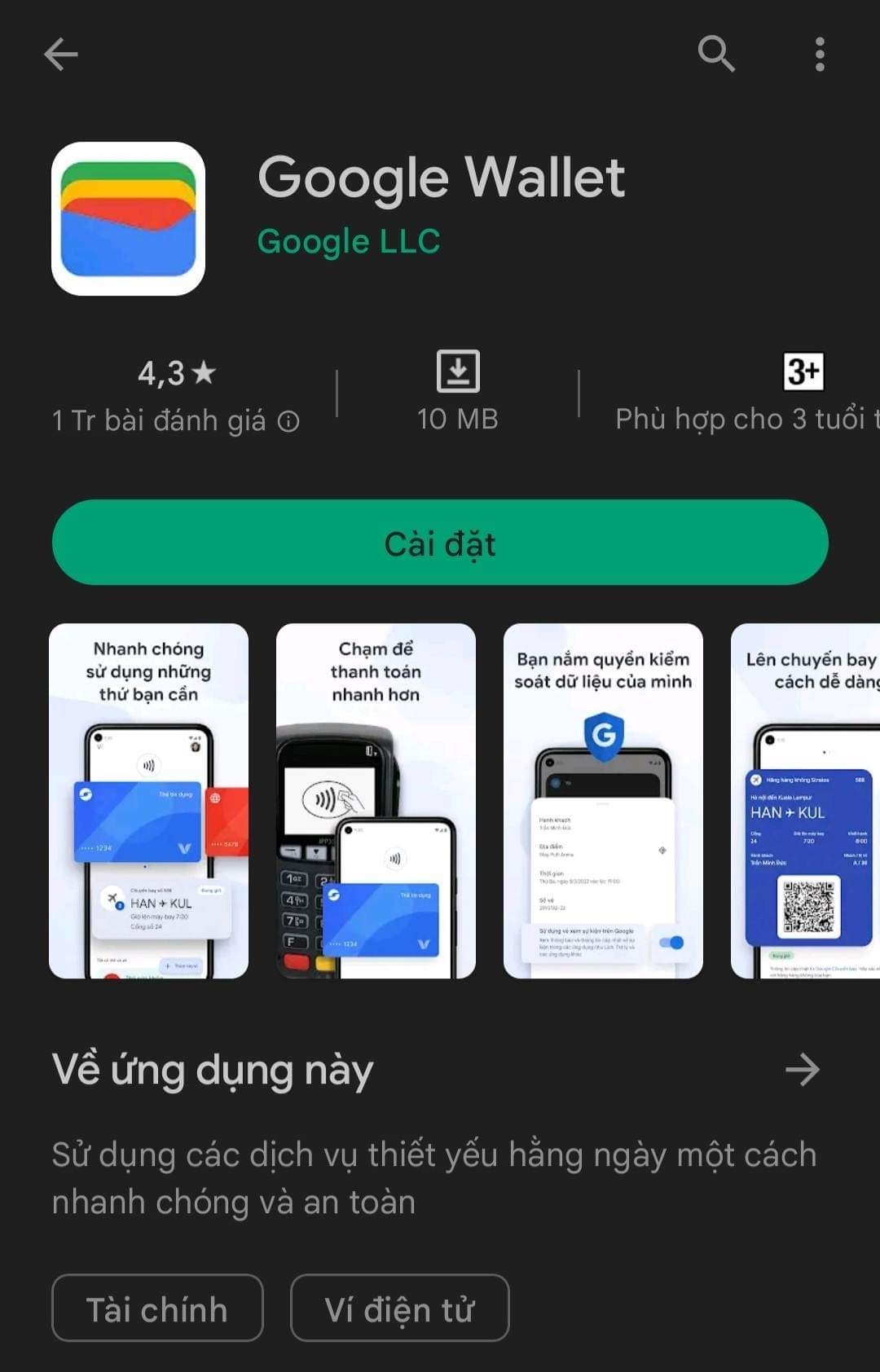 Ví điện tử Google Wallet chính thức có mặt tại Việt Nam