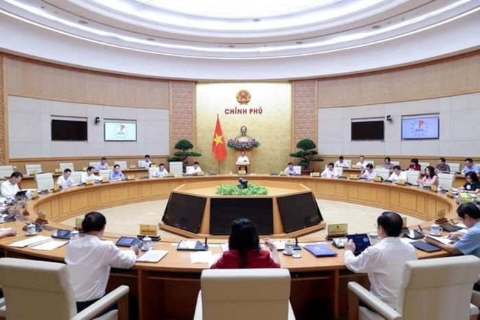 Phiên họp chuyên đề xây dựng pháp luật của Chính phủ sáng 29/6. Ảnh: Baochinhphu.vn