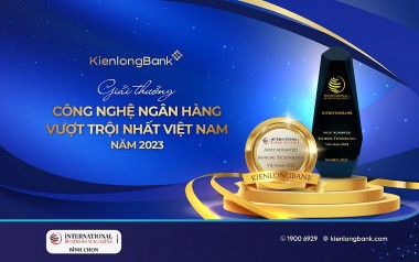 KienlongBank nhận giải thưởng quốc tế về 'Công nghệ ngân hàng vượt trội nhất Việt Nam năm 2023'