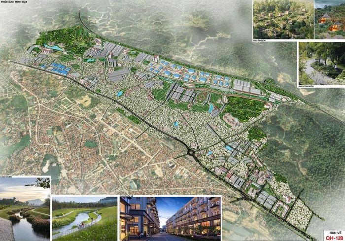 Phối cảnh minh họa quy hoạch phân khu phía Đông, thành phố Lạng Sơn.