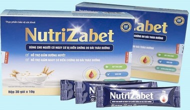 Thực phẩm bảo vệ sức khỏe Nutrizabet quảng cáo vi phạm quy định của pháp luật về quảng cáo