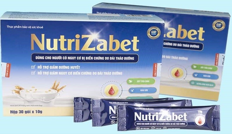 thực phẩm bảo vệ sức khỏe Nutrizabet . Ảnh CATTP