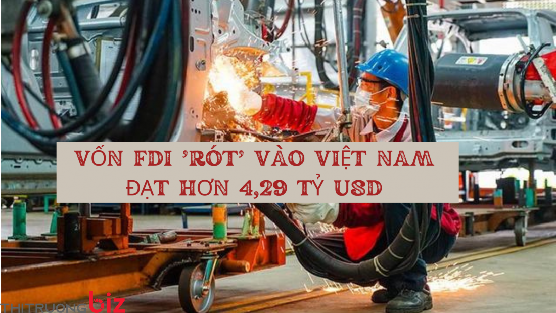 Vốn FDI 'rót' vào Việt Nam đạt hơn 4,29 tỷ USD sau 2 tháng đầu năm