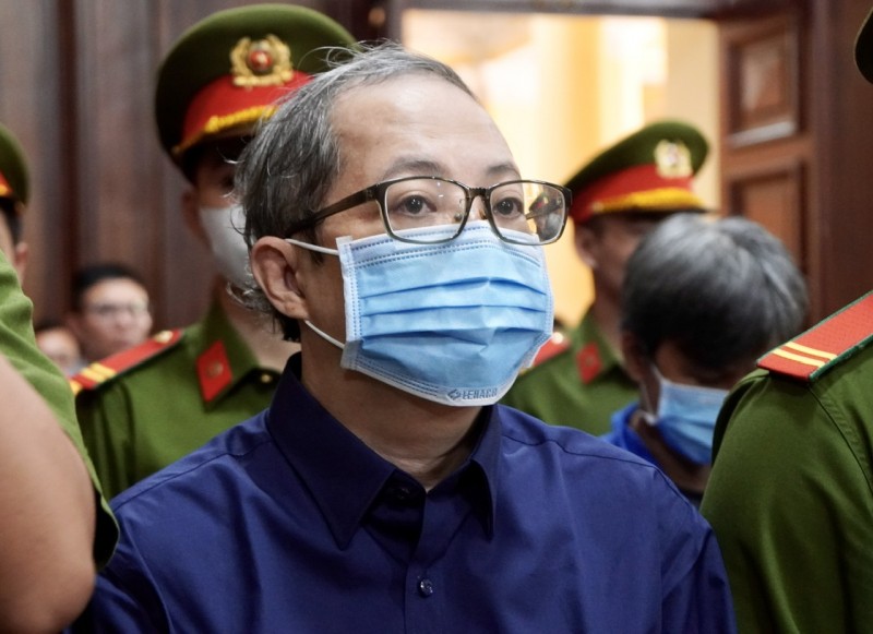 Bị cáo Nguyễn Minh Quân tại phiên tòa vào tháng 12/2023.