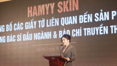 Gần 15 sản phẩm mỹ phẩm thương hiệu HAMYY được cấp giấy chứng nhận lưu hành trên toàn quốc