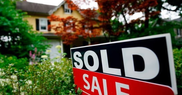 Quy mô thị trường bất động sản Mỹ giảm 4,9% trong nửa cuối năm 2022 (Ảnh: Bloomberg).