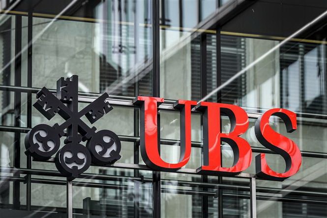 Logo ngân hàng Thụy Sỹ UBS. Ảnh: Internet.