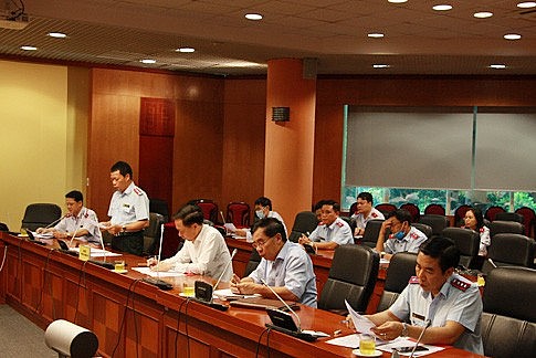 Công bố quyết định thanh tra Viện Hàn lâm khoa học xã hội Việt Nam. Ảnh: Người Lao động