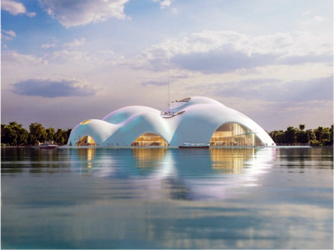 Hà Nội dự kiến xây nhà hát Opera 13.000 m2 nổi trên hồ Đầm Trị
