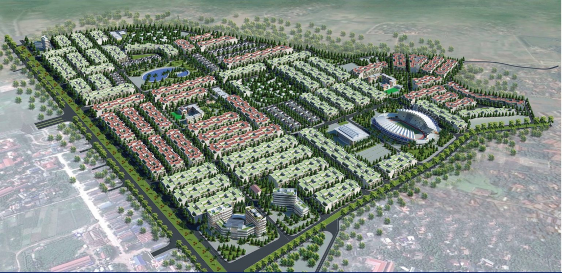 Dự án khu đô thị Rùa Vàng City tại tỉnh Bắc Giang có giá 14 triệu đồng/m2.