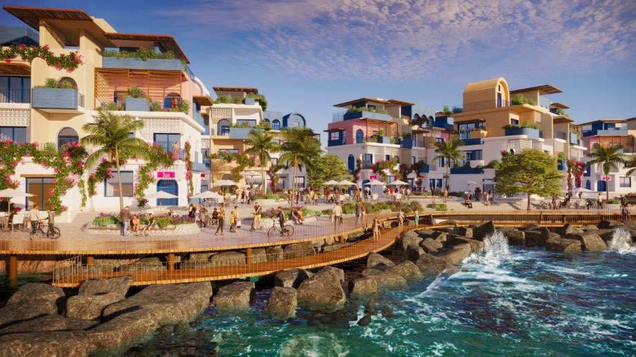 Phân khu The Santo Port dự án Hòn Thơm Paradise Island sắp ra mắt với giá từ 32 - 90 tỷ đồng/ căn.