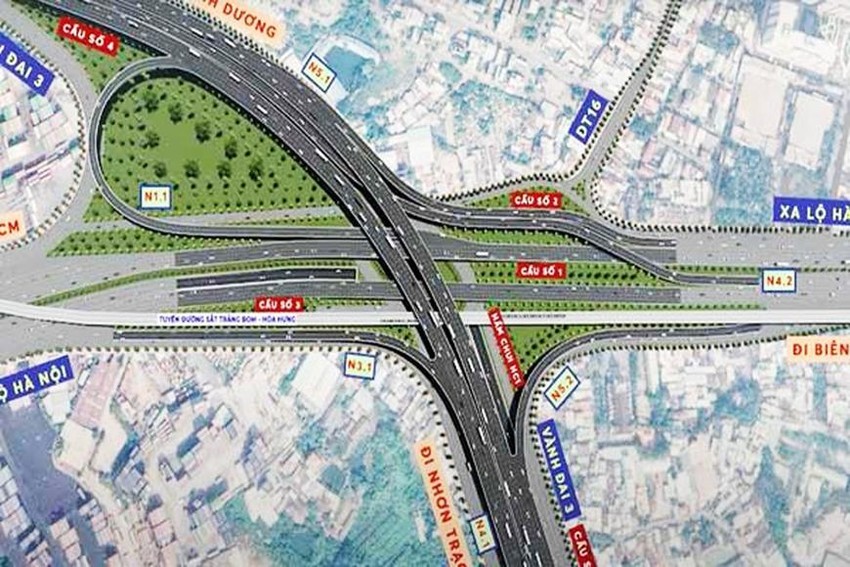 Nút giao thông Tân Vạn trong dự án đường Vành đai 3