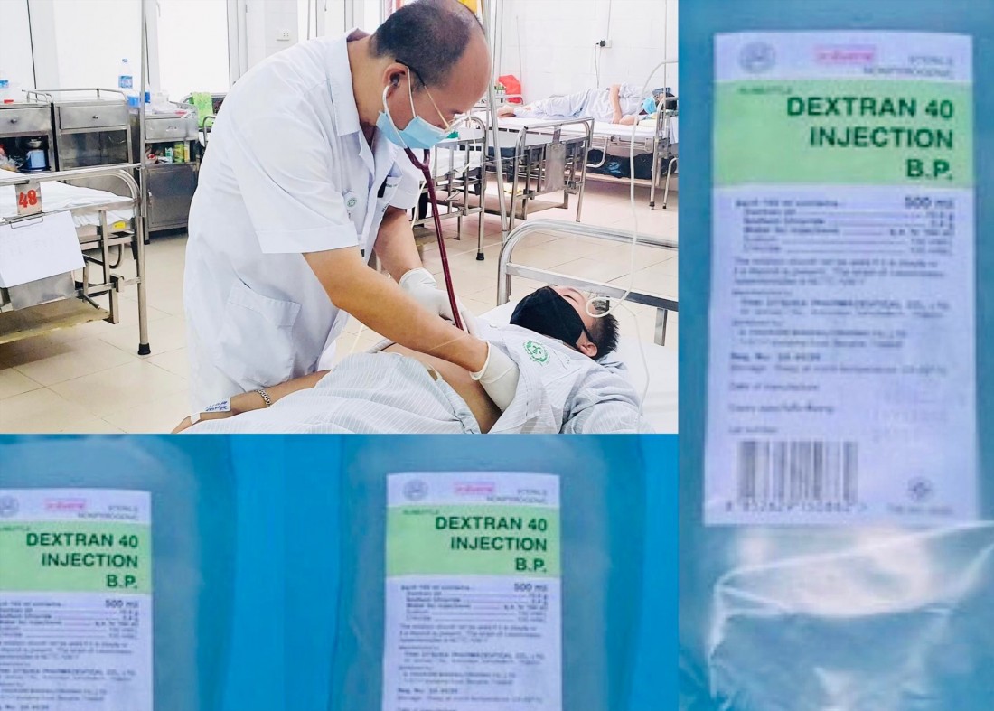 Nhiều cơ sở y tế thiếu dịch truyền cao phân tử trong điều trị sốc trên bệnh nhân sốt xuất huyết Dengue nặng. Ảnh: Lao Động