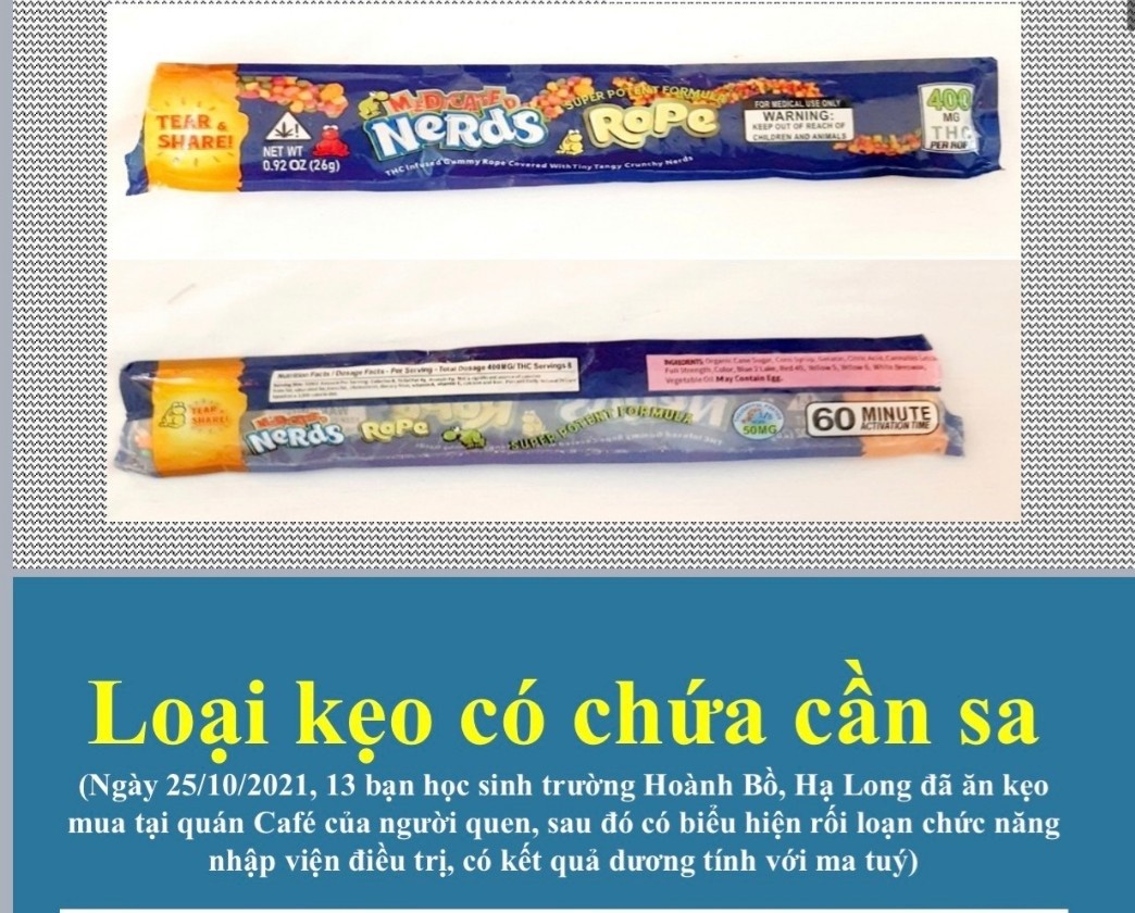 Công an TP Hà Nội: Cảnh báo ma túy “núp bóng” dưới dạng nước giải khát, bánh kẹo