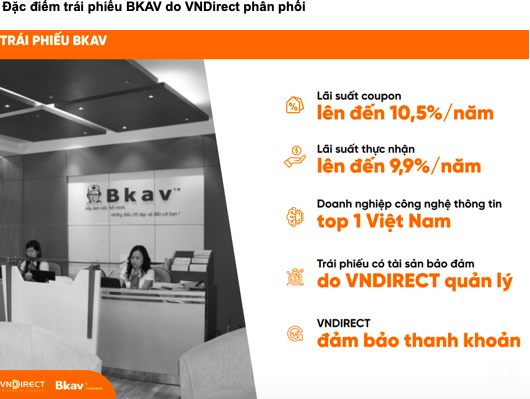 VNDirect thông tin về trái phiếu Bkav Pro