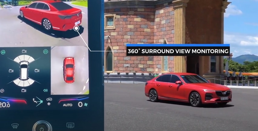 Tính năng quan sát toàn cảnh 360 độ giúp người lái chủ động hơn khi tham gia giao thông