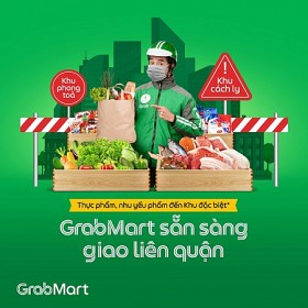Sáng nay (17/9), Grab mở lại dịch vụ Food, Mart và Express tại 19 quận huyện Hà Nội