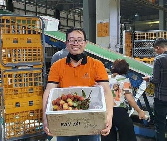 CEO Đỗ Xuân Thắng trong chiến dịch tiêu thụ vải Bắc Giang