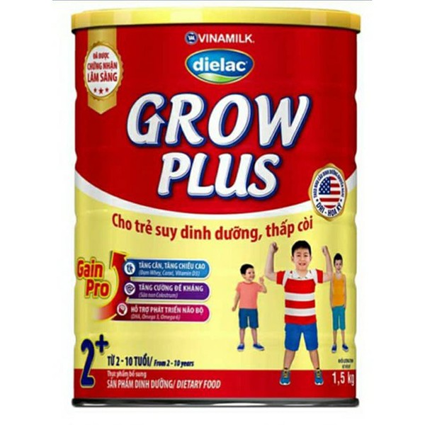 Dielac Grow Plus đặc chế cho trẻ suy dinh dưỡng, thấp còi