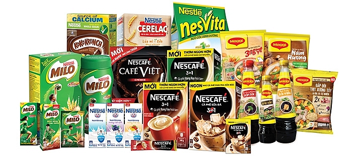 Các sản phẩm phổ biến của thương hiệu Nestlé. Ảnh: Int