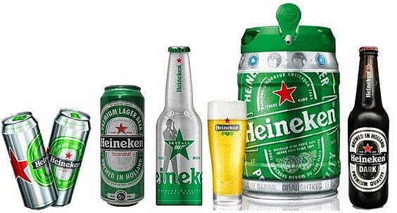 Thương hiệu Bia Heineken nổi tiếng trên thế giới và Việt Nam. Ảnh: Int