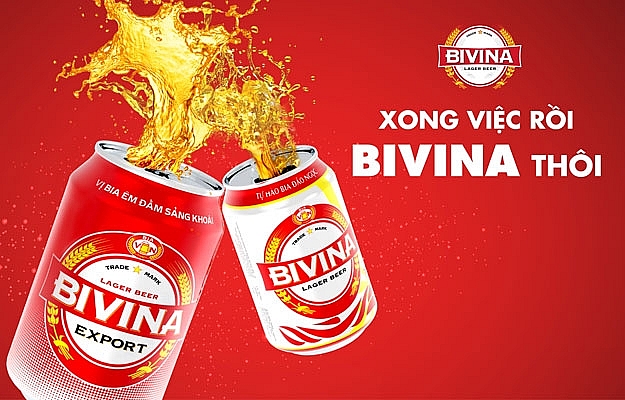 Bia Bivina - nhãn bia nội địa được sản xuất theo khẩu vị và nhu cầu của người tiêu dùng Việt. Ảnh: Int