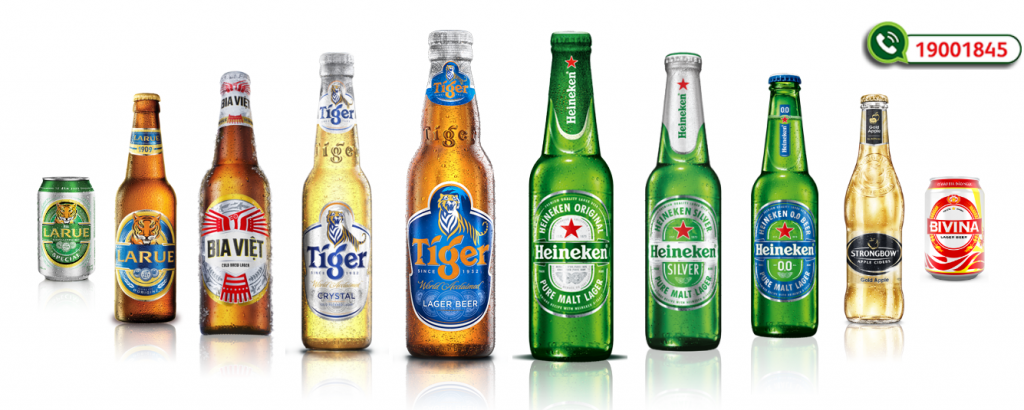 Thương hiệu bia Heineken - cái tên nổi tiếng và quen thuộc trên thị trường bia. Ảnh: Int