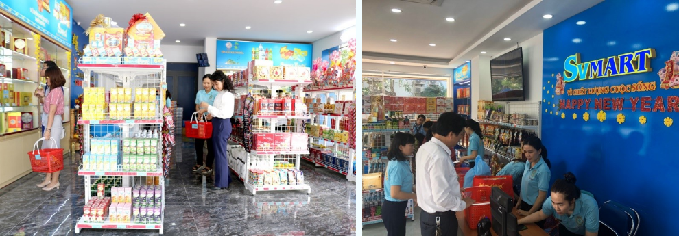 Chuỗi cửa hàng tiện lợi SVMART của Công ty CP NGK Sanest Khánh Hòa.