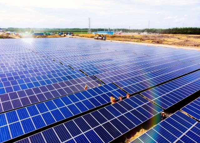 Nhà máy điện mặt trời BCG CME Long An 1. Ảnh: VGP/Thanh Mai