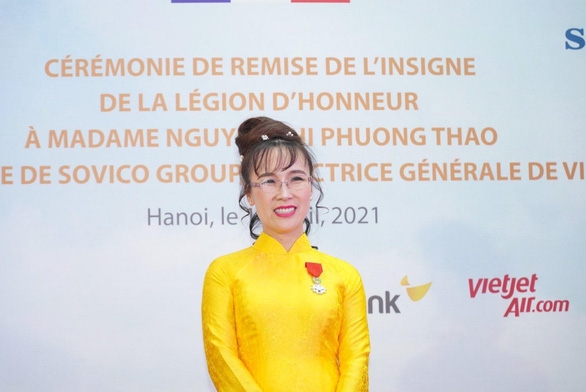 CEO Vietjet Nguyễn Thị Phương Thảo được Pháp trao tặng Huân chương Bắc đẩu bội tinh