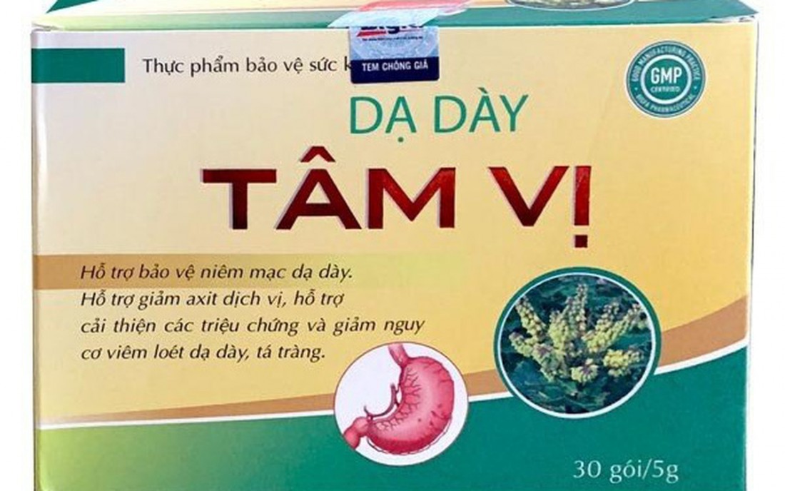 Quảng cáo sai sự thật TPBVSK dạ dày Tâm Vị Công ty TNHH thương mại HAND Việt Nam bị phạt 110 triệu đồng