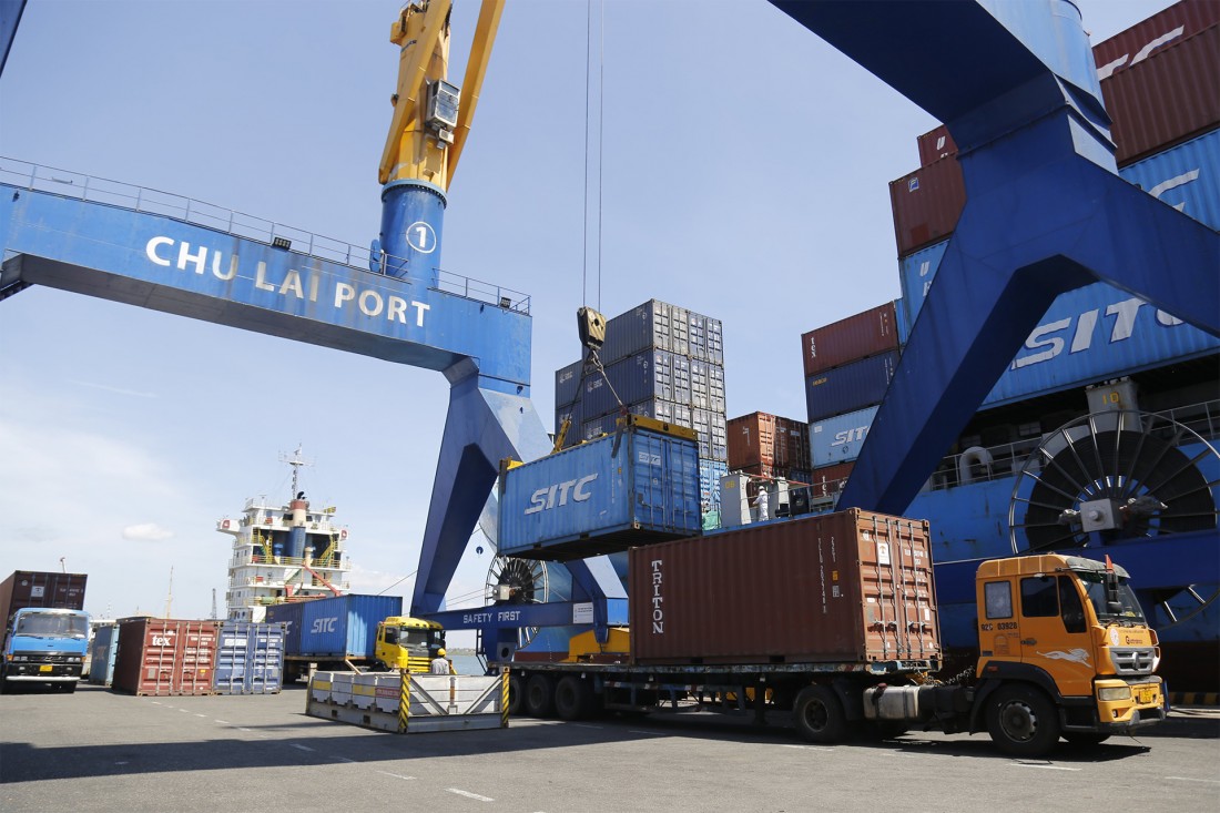 Gần 1 triệu tấn hàng hóa qua cảng Chu Lai trong quý I năm 2023