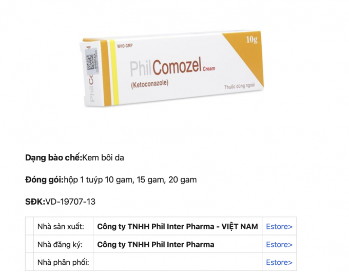 thu hồi thuốc Philcomozel cream không đạt chất lượng, vi phạm mức độ 3