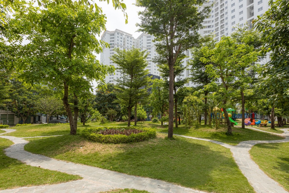 Tecco Garden mở ra một không gian sống ngập tràn sắc xanh, gần gũi thiên nhiên