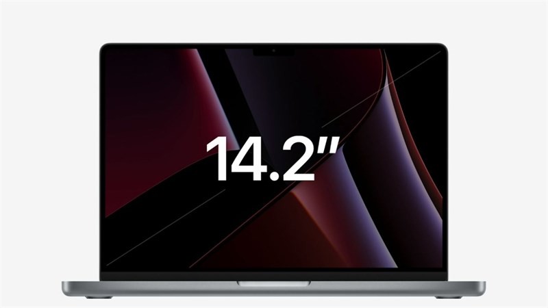 Apple đã làm mỏng hơn 24% viền hai bên, 60% phần viền Bezels trên để màn hình MacBook Pro 14 inch (2021) được trải rộng ra hơn. Nguồn: Apple.