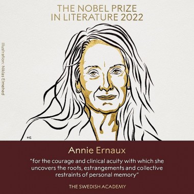 Giải Nobel Văn học 2022 trao cho nữ nhà văn người Pháp - Annie Ernaux
