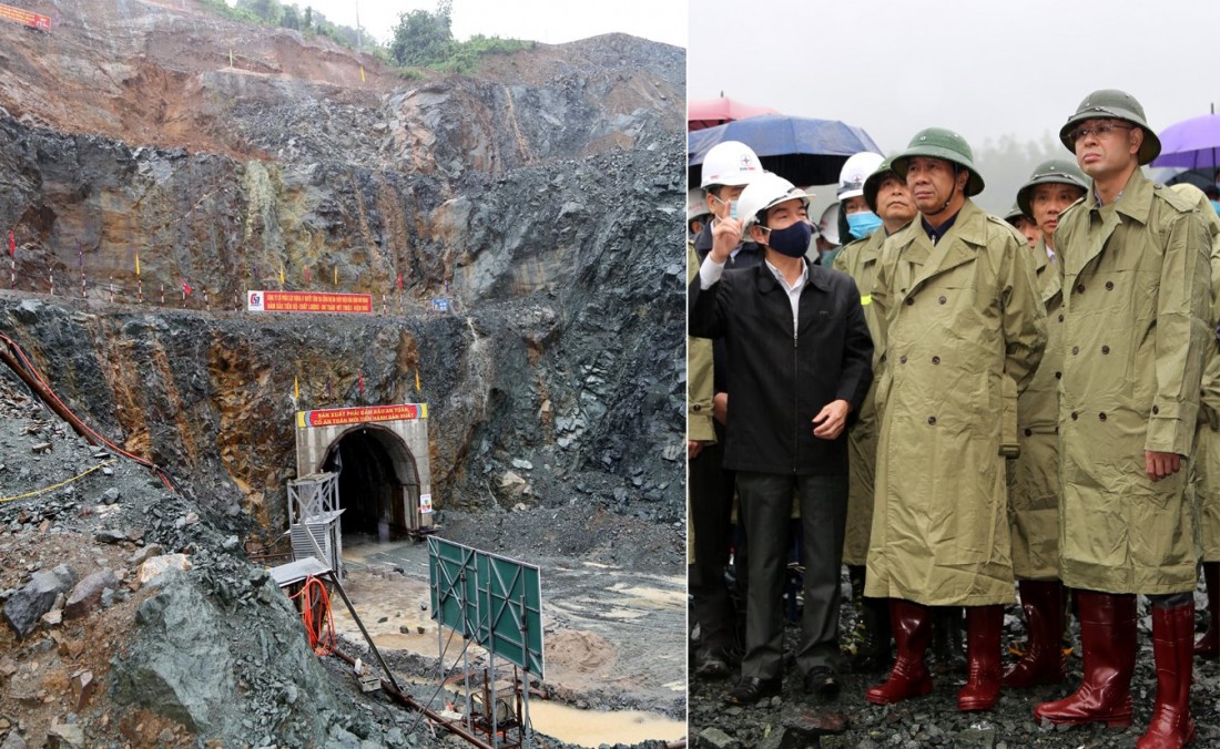 Phó Thủ tướng Chính phủ Lê Văn Thành yêu cầu Tập đoàn Điện lực Việt Nam (EVN) chỉ đạo tạm dừng thi công công trình nhà máy thủy điện Hòa Bình mở rộng để đảm bảo an toàn - Ảnh: VGP/Đức Tuân