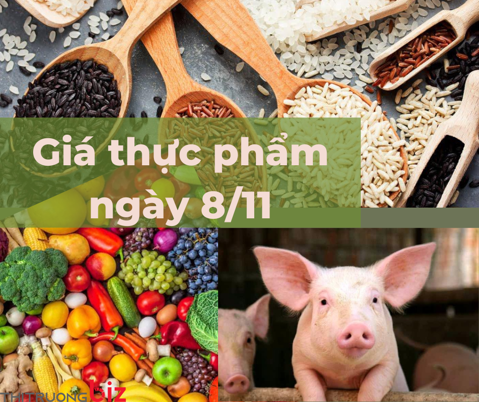 Giá thực phẩm ngày 8/11: Giá lợn hơi biến động, rau củ quả duy trì ổn định