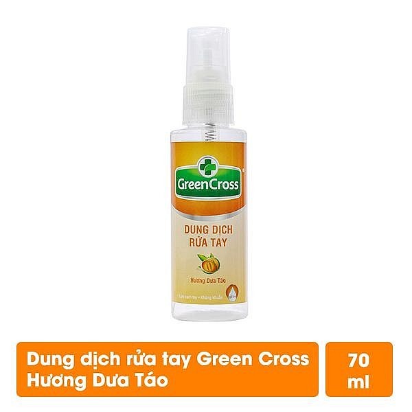 Sản phẩm Green Cross Dung dịch rửa tay hương dưa táo - 70ml