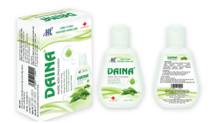 Thu hồi toàn quốc lô sản phẩm mỹ phẩm Nước rửa phụ khoa Daina do không đạt tiêu chuẩn chất lượng