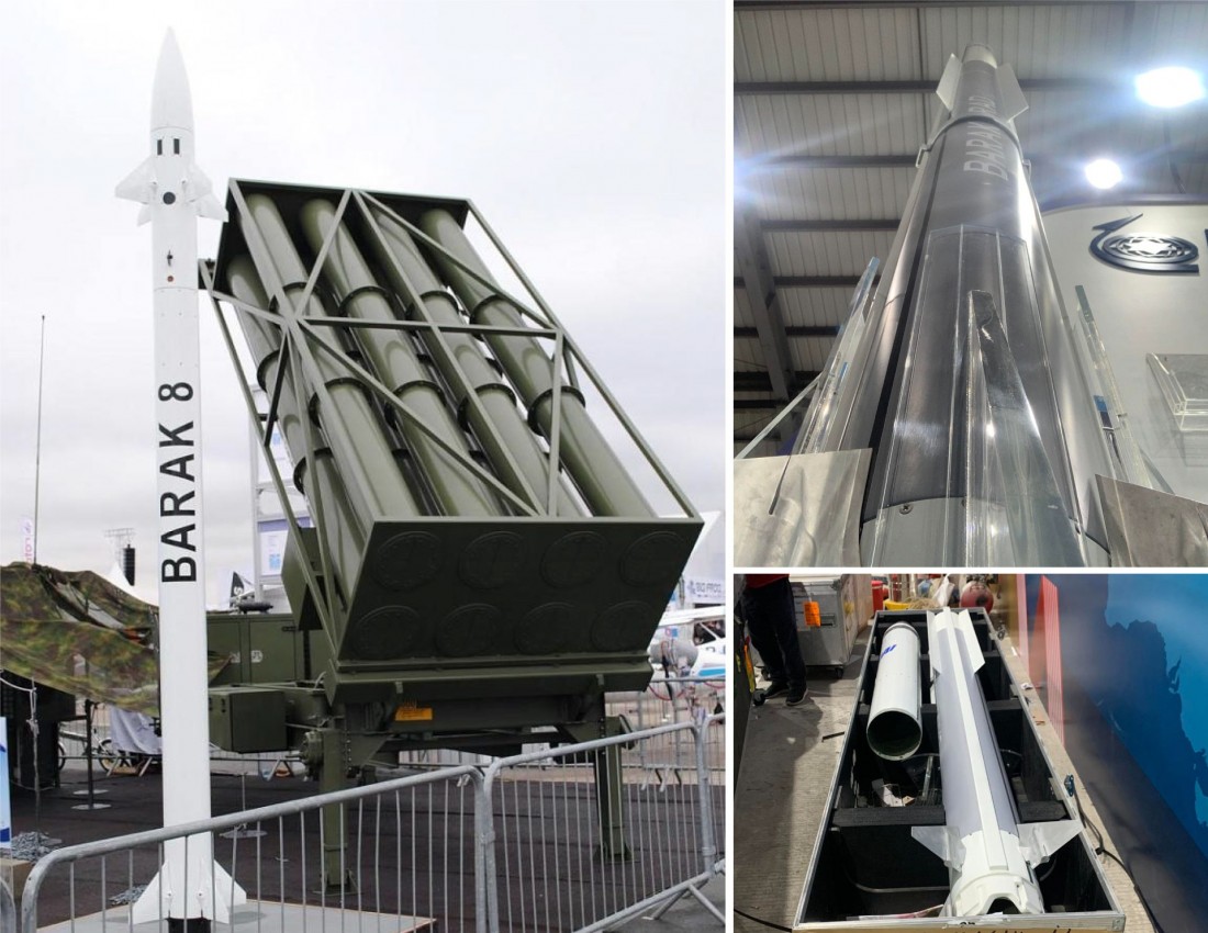 Tổ hợp tên lửa phòng không tầm trung Barak-8.