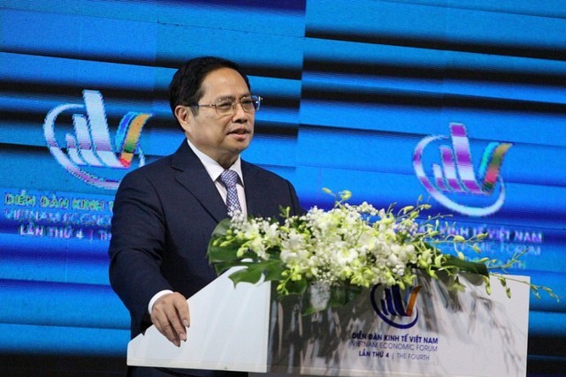 Thủ tướng Chính phủ Phạm Minh Chính phát biểu tại Diễn đàn Kinh tế Việt Nam lần thứ tư