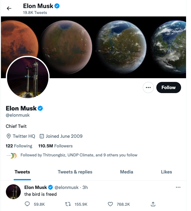 Elon Musk chốt thỏa thuận Twitter và sa thải các giám đốc điều hành