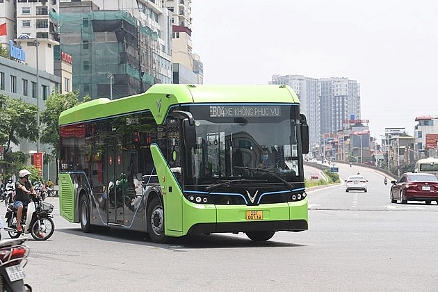 Hai tuyến xe buýt điện tại Hà Nội dự kiến hoạt động vào tháng 10.