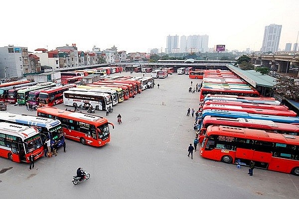 Xe khách được hoạt động bình thường tại Hà Nội.