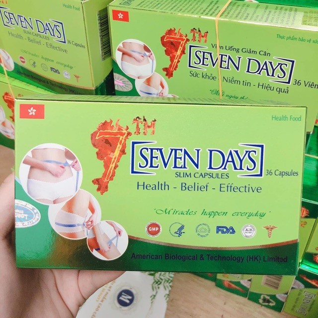 Dù đã bị Cục An toàn thực phẩm (Bộ Y tế) thông báo tạm dừng lưu thông hàng hóa nhưng sản phẩm viên uống giảm cân SEVEN DAYS vẫn xuất hiện tại nhiều hiệu thuốc