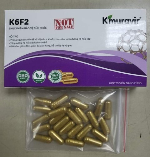Cục An toàn thực phẩm cảnh báo để người tiêu dùng không mua và sử dụng sản phẩm K6K2 Thực phẩm bảo vệ sức khỏe Kmuravir® 