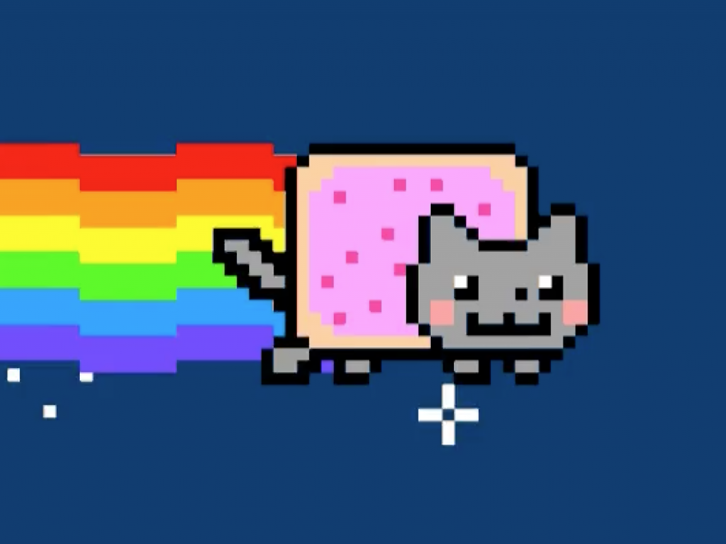 NFT của hiện tượng mạng Nyan Cat được mua với giá gần 600.000 USD.