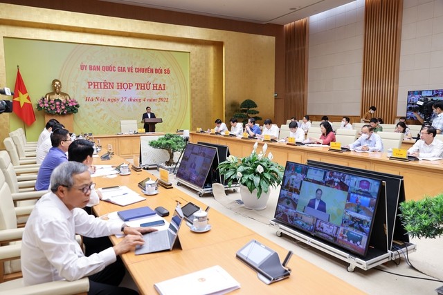 Thủ tướng Phạm Minh Chính đề nghị các đại biểu tập trung đánh giá các nhiệm vụ được triển khai trong thời gian qua - Ảnh: VGP/Nhật Bắc