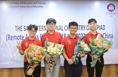 Việt Nam xuất sắc giành 4 huy chương Vàng Olympic Hóa học quốc tế